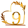 Acrylic Home Decor Wedding Digital Dinning Table Number Plate Seat Sign DIY Mirror Table Setting, Number: 9