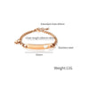 OPK 1151 Stainless Steel Smooth Skeleton Heart Bracelet, Color: Gold