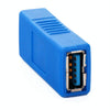 Super Speed USB 3.0 AF to AF Cable Adapter (Blue)