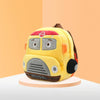 Kindergarten Schoolbag Cartoon Car Plush Backpack Children Cute Shoulder Bag(School Bus)
