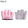 Half Finger Yoga Gloves Anti-skid Sports Gym Palm Protector, Size: S, Palm Circumference: 17.5cm(Rose Red)