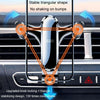 BUDK Triangle Gravity Sensor Car Phone Bracket Car Air Vent Navigation Holder, Model: Hook Model