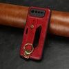 For Asus ROG Phone 6 / ROG6 Wristband Leather Back Phone Case(Red)