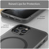 For iPhone 11 Pro MagSafe Frosted Translucent TPU + PC Full Coverage Phone Case(Black)