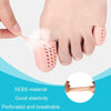 1pair Breathable Perforated Toe Protectors Anti Wear Sleeves, Size: M(Transparent)