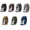 Outdoor Leisure Aluminum Alloy Safety Buckle Belt, Length: 125cm(Royal Blue)
