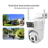 2MP Dual Lens WiFi Security Camera Outdoor PTZ CCTV 360° AU Plug