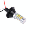 2 PCS 1156/BA15S/BAU15S 10W 1000 LM 6000K White + Yellow Light DRL&Turn Light with 42 SMD-2835-LED LampDC 12-24V