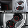 Car Water Cup Gate Slot Mats Plastic Red Anti-Slip Interior Door Pad for Mazda CX-5 2013-2014