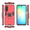 For Samsung Galaxy A26 5G PC + TPU Shockproof Protective Phone Case with Magnetic Ring Holder(Red)