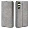 For Samsung Galaxy A16 Retro-skin Magnetic Suction Leather Phone Case(Grey)