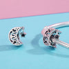 S925 Sterling Silver Star And Moon DIY Bead Accessories