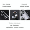 With Base Top Spray Rod Shower Tube Stainless Steel Shower Outlet Pipe Elbow, Size: 49.5cm