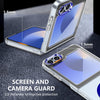 For Samsung Galaxy Z Flip5 lce Folding Series MagSafe Integrated Clear PC Phone Case(Royal Blue)