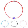 Lucky Evil Eye Bracelets For Women 6 Colors Handmade Braided Rope Lucky Jewelry Red Bracelet Female(White)