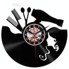 12 Inch Vinyl Record Wall Clock Haircut Girl 3D Retro Clock Living Room Decoration Quartz Wall Clock,Style: Without Light