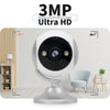 3MP 180° Panoramic WiFi Security Camera - White (US Plug)