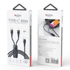 Yesido CA87 2 in 1 USB-C / Type-C to 8 Pin + USB-C / Type-C Fast Charging Cable, Length: 1.2m