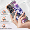 For Samsung Galaxy S25 Ultra 5G Flowers and Plants Series IMD TPU Phone Case(Purple Begonia)