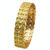 B-03 24K Gold Plated Bracelets Women Wedding Sand Gold Bracelet