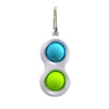 3 PCS Finger Bubble Music Key Buckle Baby Mental Development Can Press The Practice Board Finger Decompression Press Keychain, Color Random Deilvery