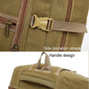 LIJIEBAO Outdoor Shoulder Bag Canvas Durable Travel Backpack Men Retro Casual Computer Bag(Army Green)