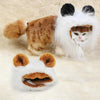 Lion Mane Cat Costume, White, 26cm Head, Small Dog/Cat