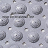 PVC Bathroom Non-slip Mat Thickened Massage Water-proof Foot Mat, Size: 40x102cm(Dark Sky Gray)