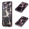 For Huawei P20 Pro Plating Marble Pattern Soft TPU Protective Case(Black Gold)