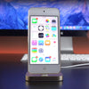 8 Pin Stouch Aluminum Desktop Station Dock Charger for iPhone(Rose Gold)