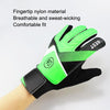 Children Football Goalkeeper Glove Latex Anti-Collision Goalkeeper Gloves, Size: 6(Green)