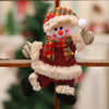 Christmas Ornaments Gift Santa Claus Snowman Dancing Pendant Tree Toy Doll Hang Decorations(Snowman)