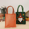 Halloween Cartoon Doll Linen Tote Bags(Green)