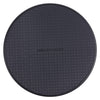 10W QI Plaid Pattern Round Plastic Wireless Charger (Black)
