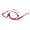 Makeup Presbyopic Glasses Monolithic Reading Glass Magnifying Glass, Degree: +100(Red)