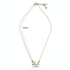 Fashion Zircon Pendant Zodiac Guardian Necklace Short Clavicle Chain(Aries-Gold)