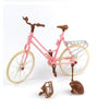 3 PCS Dollhouse Beautiful and Stylish Detachable Children Toy Bicycles(Pink)