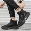 QC-YY2001 Winter Hiking High-top Sports Fleece Men Shoes Outdoor Work Shoes, Size: 40(Black)