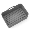 For Ninja DZ201 Air Fryer Silicone Liner Mat Reusable Basket Tray, Spec: Gray Thick Model (140g)