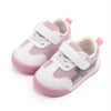 D2678 Autumn Baby Shoes Super Skin Children Sport White Shoees, Size: 20(Pink)