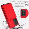 For Samsung Galaxy Note20 Ultra Crossbody Dual-buckle Wallet RFID Back Leather Phone Case(Red)