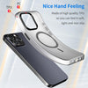 For iPhone 15 Pro Max MagSafe Frosted Translucent TPU + PC Full Coverage Phone Case(Black)