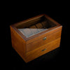 Wooden Double-Layer Watch Storage Box With Lock Jewelry Collection Display Box, Specification: 20 Epitope With Glass Sunroof