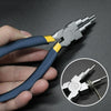 Anti-rust Six-section Pliers Round Mouth Jewelry Hand Winding Tool(Purple Yellow)