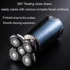 Men Multifunctional Electrical Shaver Rechargeable 5-Blade Shaving Razor(Black)
