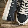 Men Canvas Shoes Casual Sneakers, Size: 41(Black)