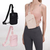 Outdoor Sports Chest Bag Lightweight Cell Phone Crossbody Packs(Pink)