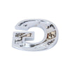 Car Vehicle Badge Emblem 3D English Letter G Self-adhesive Sticker Decal, Size: 4.5*4.5*0.5cm