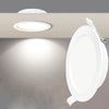3.5 inch LED Recessed Indoor Lighting Downlight Round Energy Saving High Brightness Panel Lamp(White Light)
