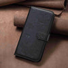 For Samsung Galaxy A05 Four-leaf Embossed Leather Phone Case(Black)